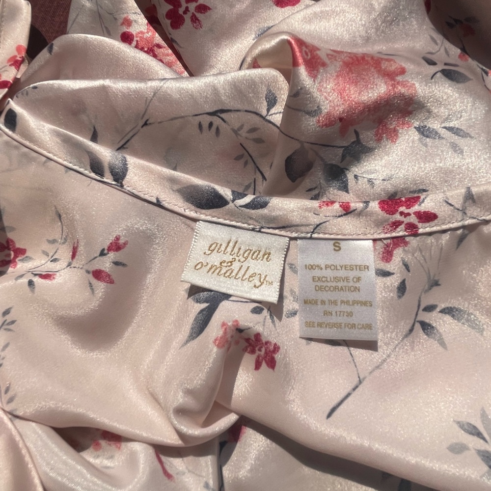 Satin Floral Nightgown - Picture 5 of 5